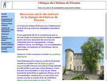 Tablet Screenshot of chateau-florans.fr